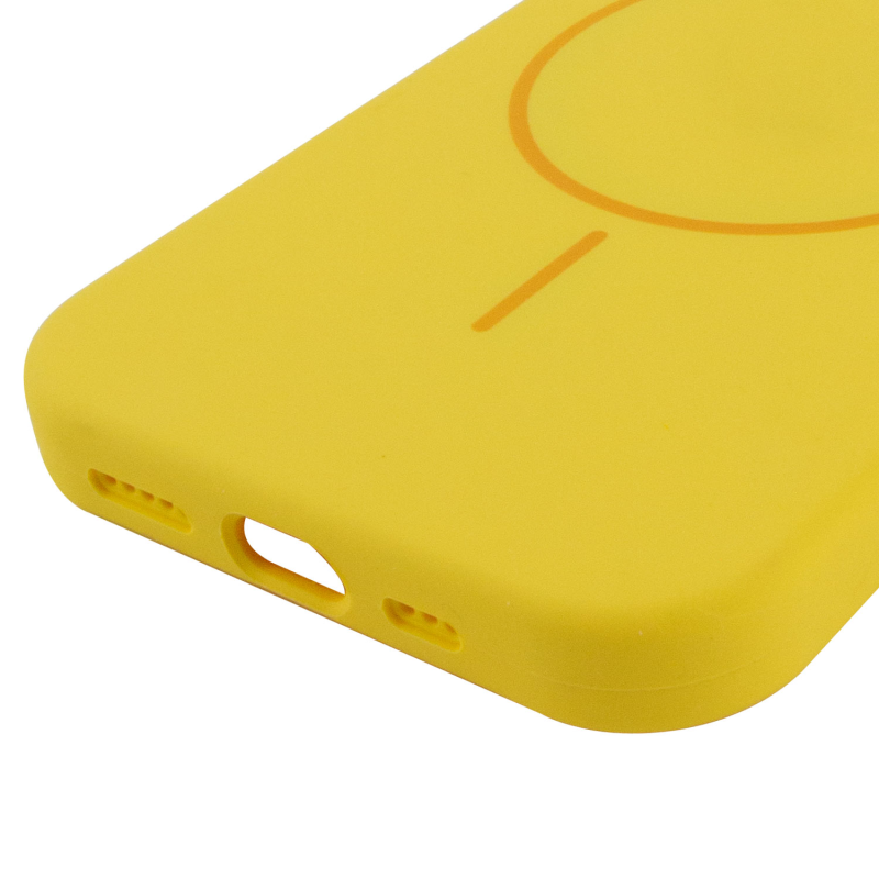 Чохол Silk Full Protective (AA) NO LOGO with Magnetic Fit для Apple iPhone 11 (6.1"), Жовтий / Yellow 4, Силікон, купити оптом з доставкою