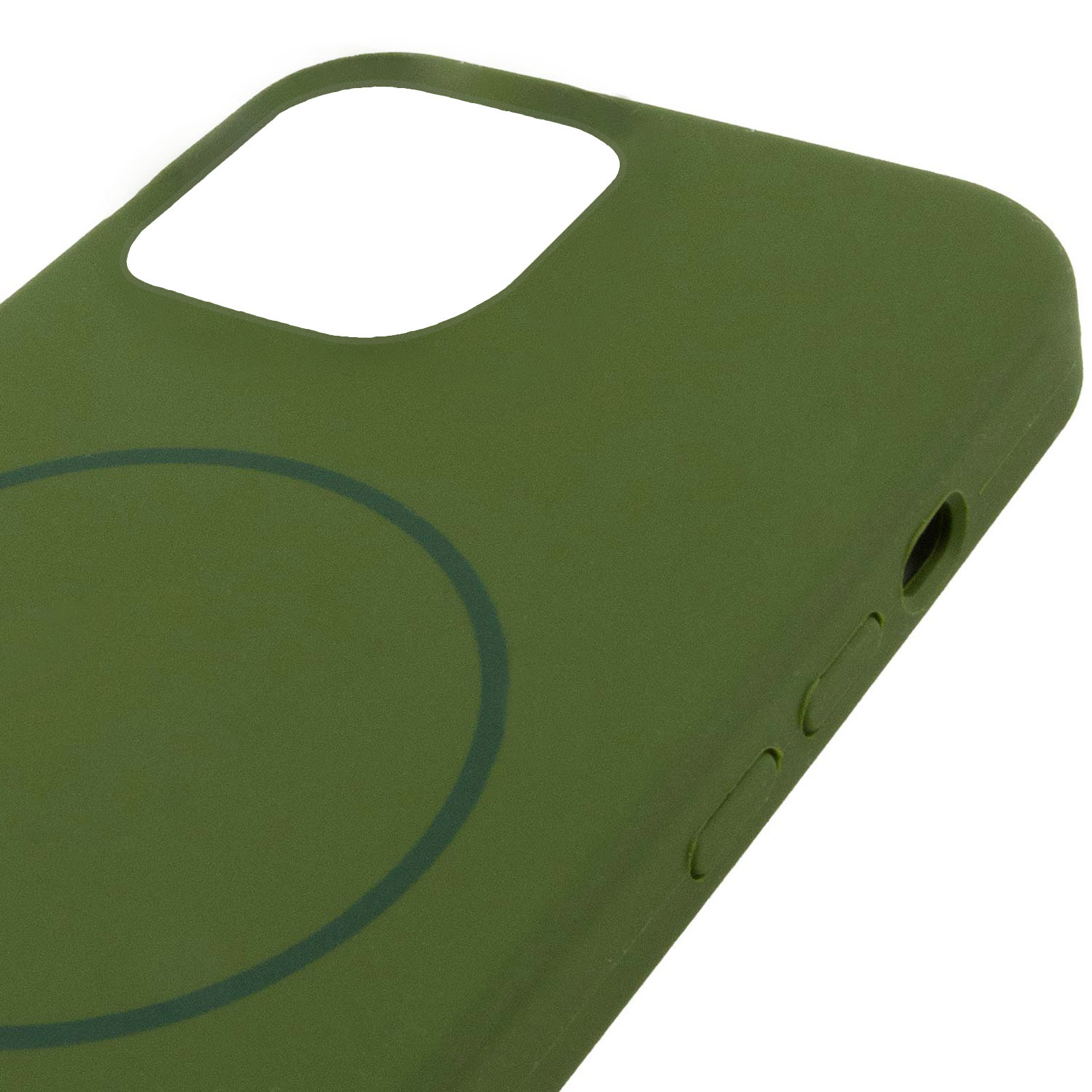 Чохол Silk Full Protective (AA) NO LOGO with Magnetic Fit для Apple iPhone 11 (6.1"), Зелений / Dark Olive 3, Силікон, купити оптом з доставкою