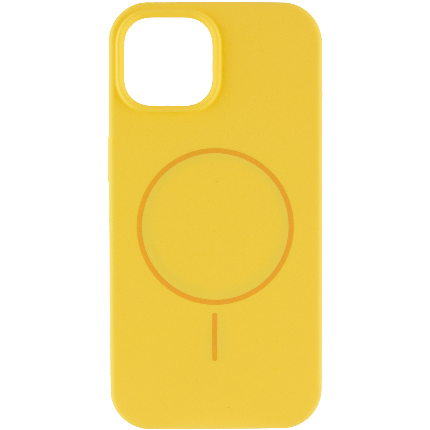 Чохол Silk Full Protective (AA) NO LOGO with Magnetic Fit для Apple iPhone 12 Pro / 12 (6.1"), Жовтий / Yellow 1, Силікон, купити оптом з доставкою