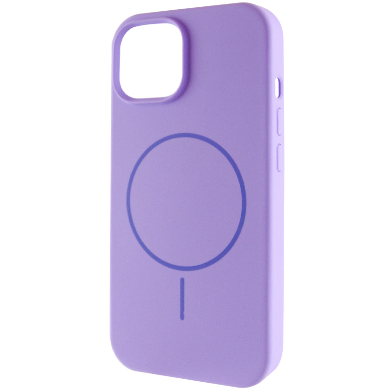 Чохол Silk Full Protective (AA) NO LOGO with Magnetic Fit для Apple iPhone 12 Pro / 12 (6.1"), Бузковий / Dasheen, Силікон, купити оптом з доставкою