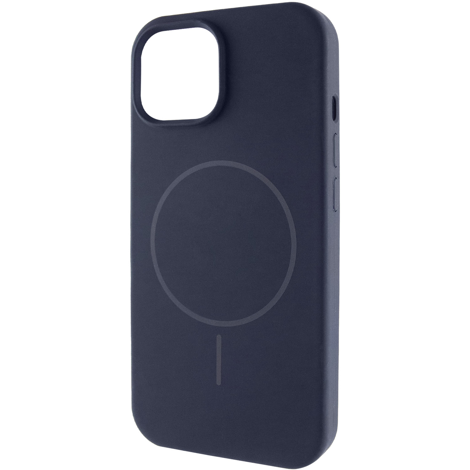 Чохол Silk Full Protective (AA) NO LOGO with Magnetic Fit для Apple iPhone 12 Pro / 12 (6.1"), Темно-синій / Midnight blue, Силікон, купити оптом з доставкою