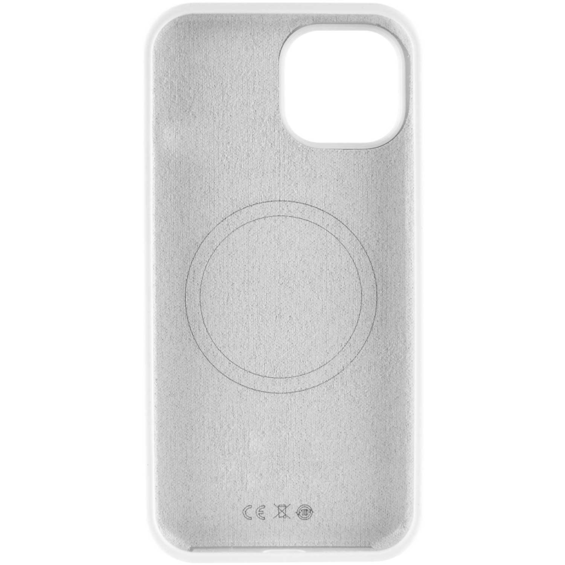 Чохол Silk Full Protective (AA) NO LOGO with Magnetic Fit для Apple iPhone 13 (6.1"), Білий / White 2, Силікон, купити оптом з доставкою