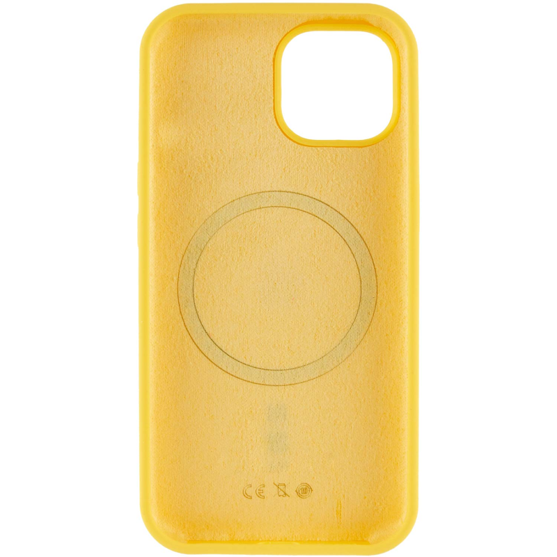 Чохол Silk Full Protective (AA) NO LOGO with Magnetic Fit для Apple iPhone 13 (6.1"), Жовтий / Yellow 2, Силікон, купити оптом з доставкою
