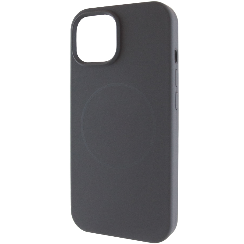 Чохол Silk Full Protective (AA) NO LOGO with Magnetic Fit для Apple iPhone 13 (6.1"), Сірий / Dark Gray, Силікон, купити оптом з доставкою