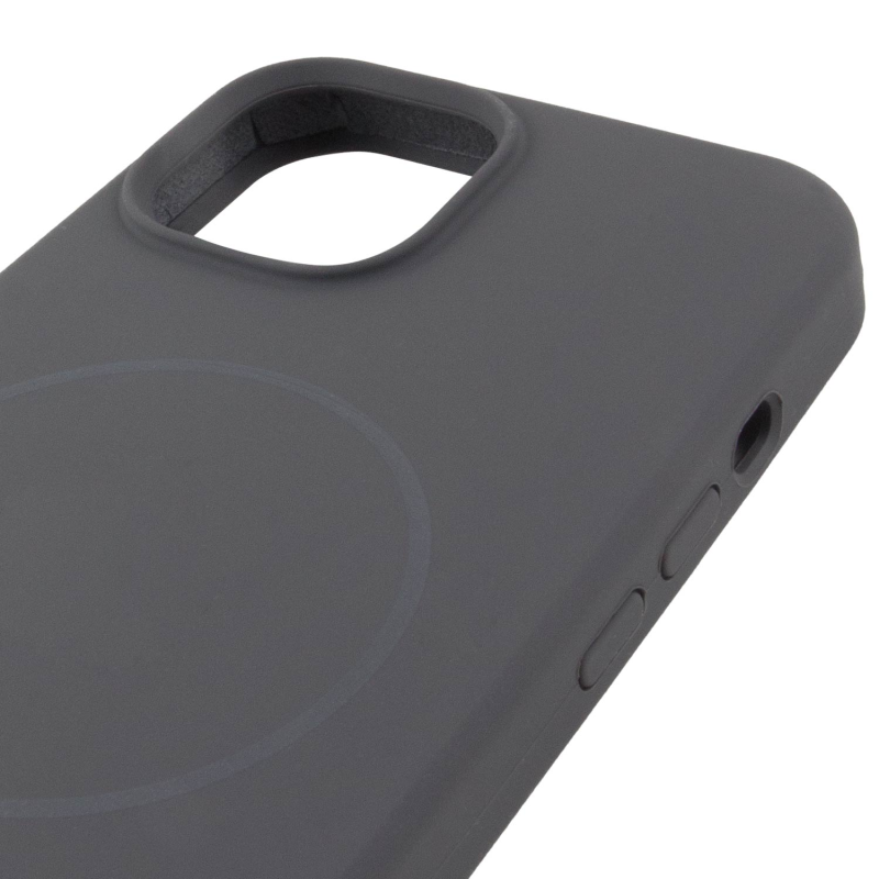 Чохол Silk Full Protective (AA) NO LOGO with Magnetic Fit для Apple iPhone 13 (6.1"), Сірий / Dark Gray 3, Силікон, купити оптом з доставкою