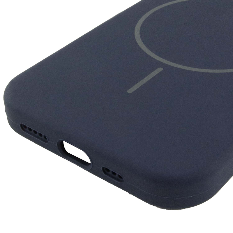 Чохол Silk Full Protective (AA) NO LOGO with Magnetic Fit для Apple iPhone 13 (6.1"), Темно-синій / Midnight blue 4, Силікон, купити оптом з доставкою