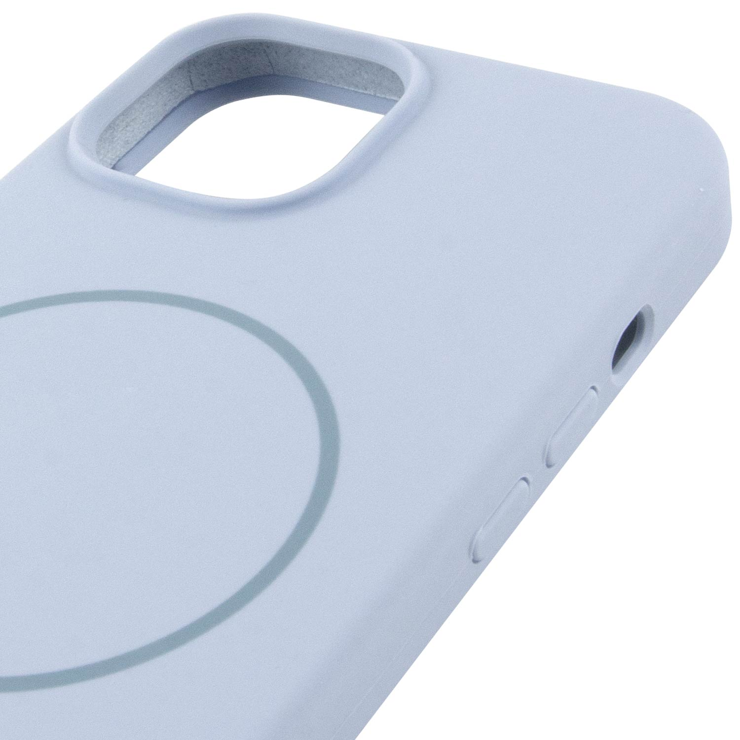 Чохол Silk Full Protective (AA) NO LOGO with Magnetic Fit для Apple iPhone 14 (6.1"), Блакитний / Lilac Blue 3, Силікон, купити оптом з доставкою