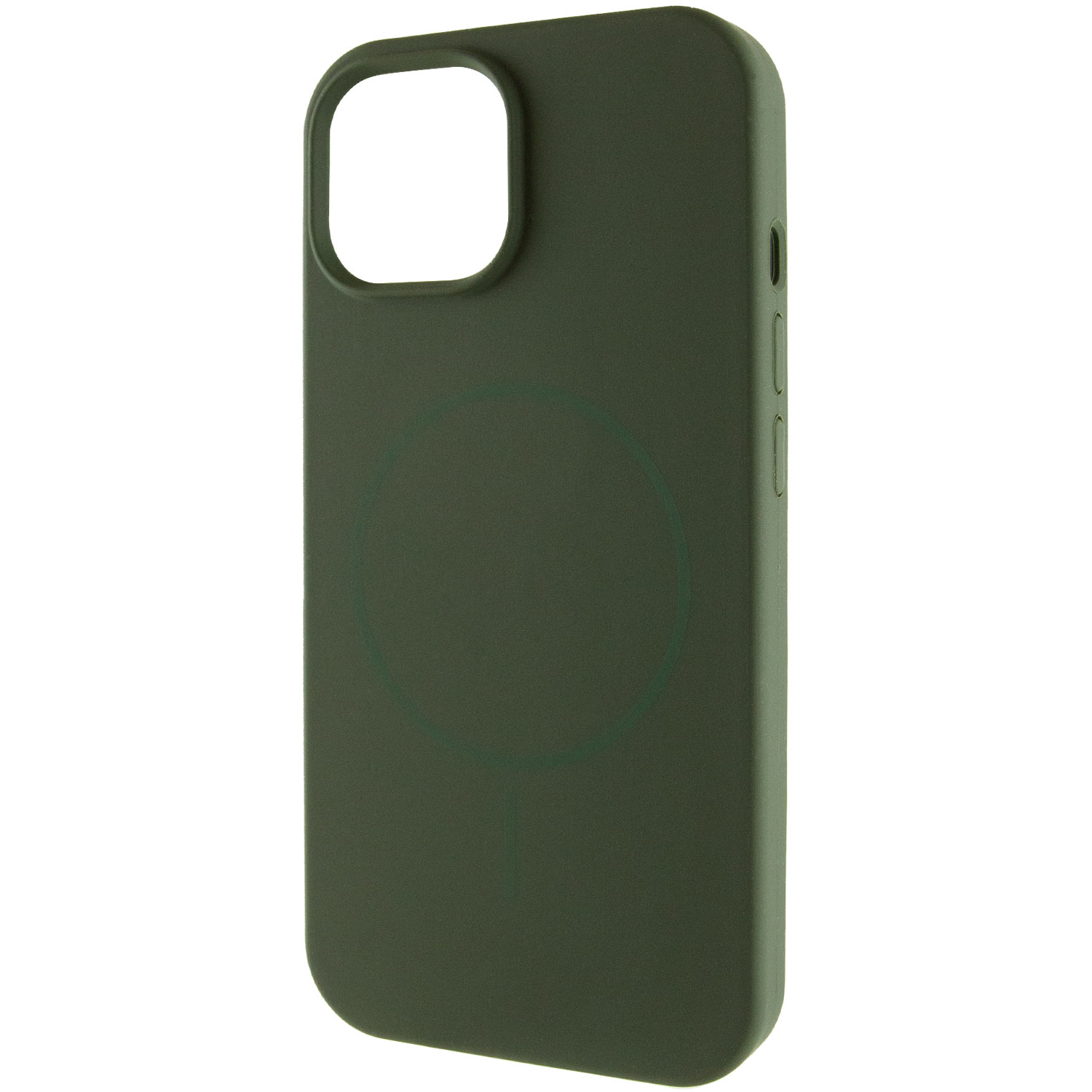 Чохол Silk Full Protective (AA) NO LOGO with Magnetic Fit для Apple iPhone 14 (6.1"), Зелений / Cyprus Green, Силікон, купити оптом з доставкою