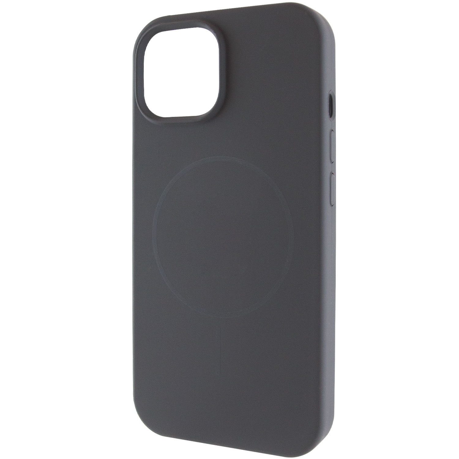 Чохол Silk Full Protective (AA) NO LOGO with Magnetic Fit для Apple iPhone 15 (6.1"), Сірий / Dark Gray, Силікон, купити оптом з доставкою