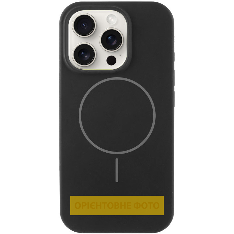 Чохол Silk Full Protective (AA) NO LOGO with Magnetic Fit для Apple iPhone 16 (6.1"), Чорний / Black, Силікон, купити оптом з доставкою