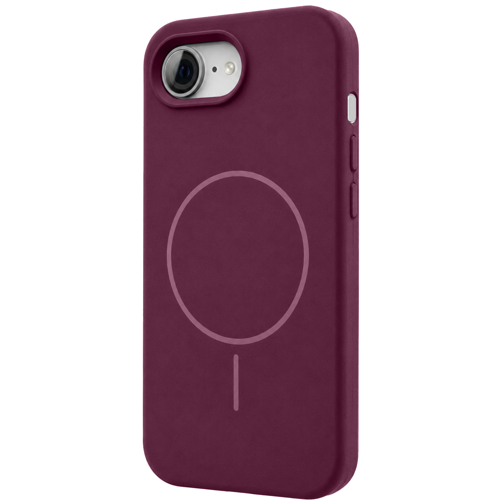 Чохол Silk Full Protective (AA) NO LOGO with Magnetic Fit для Apple iPhone 16e / 17e (6.1"), Бордовий / Plum, Силікон, купити оптом з доставкою