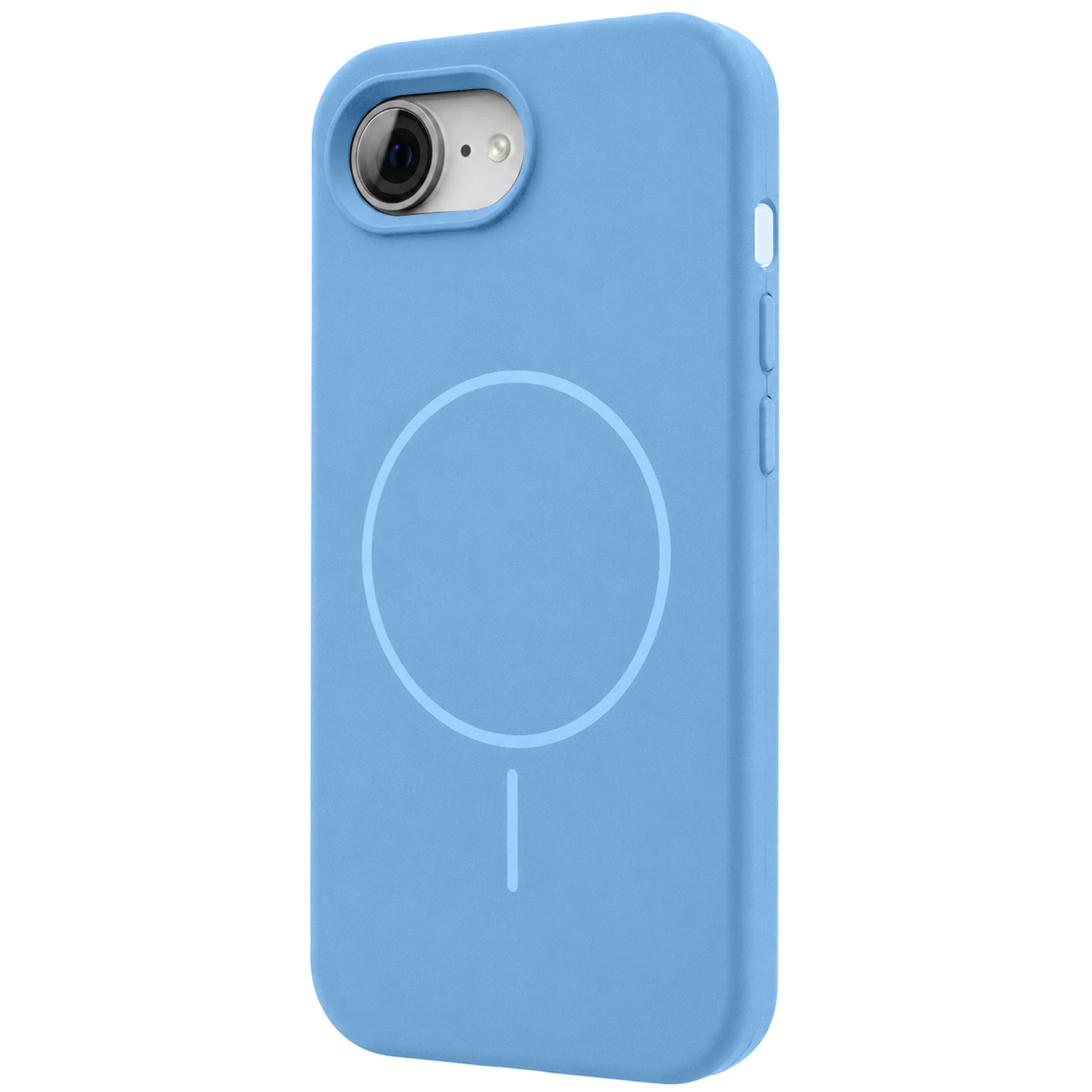 Чохол Silk Full Protective (AA) NO LOGO with Magnetic Fit для Apple iPhone 16e / 17e (6.1"), Блакитний / Lilac Blue, Силікон, купити оптом з доставкою
