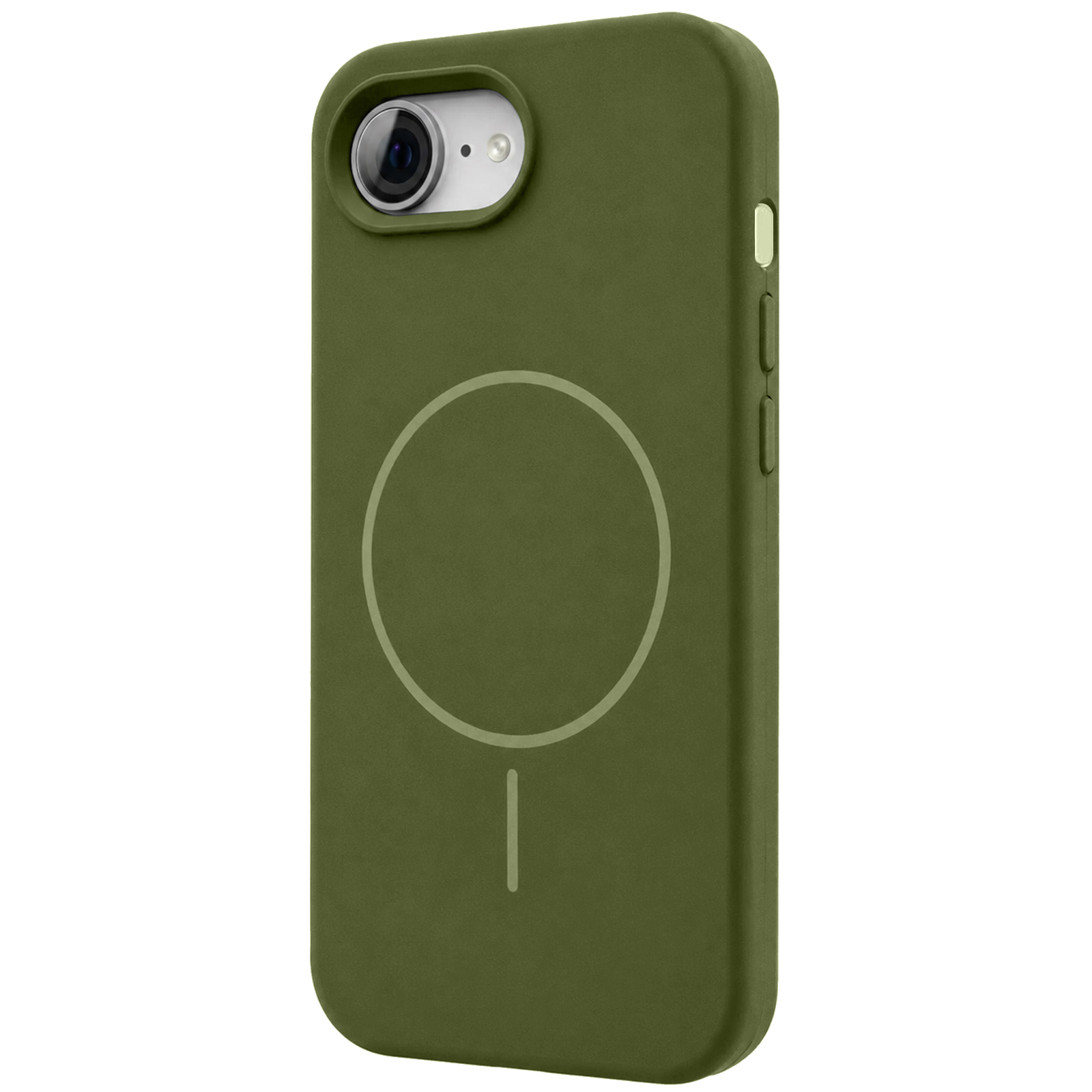 Чохол Silk Full Protective (AA) NO LOGO with Magnetic Fit для Apple iPhone 16e / 17e (6.1"), Зелений / Dark Olive, Силікон, купити оптом з доставкою