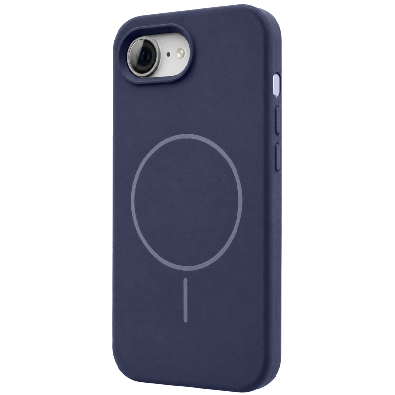 Чохол Silk Full Protective (AA) NO LOGO with Magnetic Fit для Apple iPhone 16e / 17e (6.1"), Темно-синій / Midnight blue, Силікон, купити оптом з доставкою