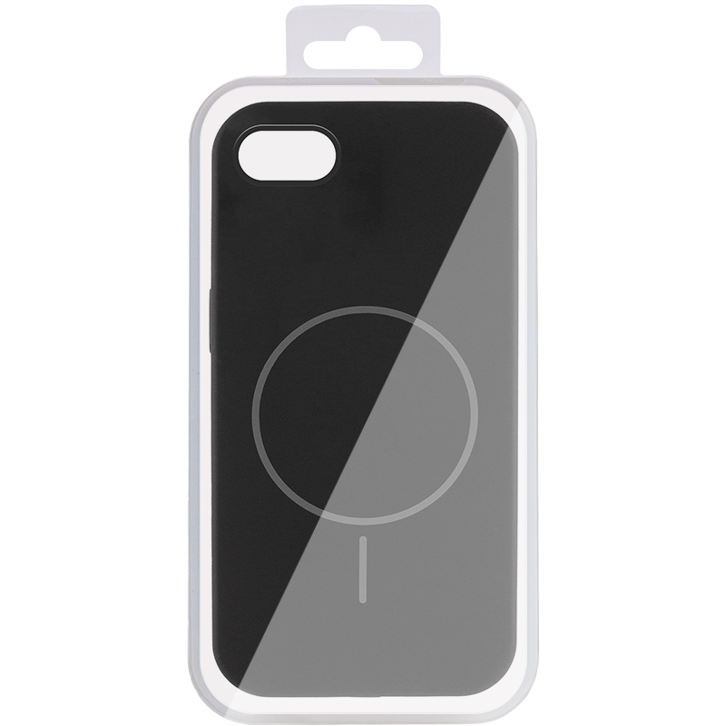 Чохол Silk Full Protective (AA) NO LOGO with Magnetic Fit для Apple iPhone 16e / 17e (6.1"), Чорний / Black 2, Силікон, купити оптом з доставкою
