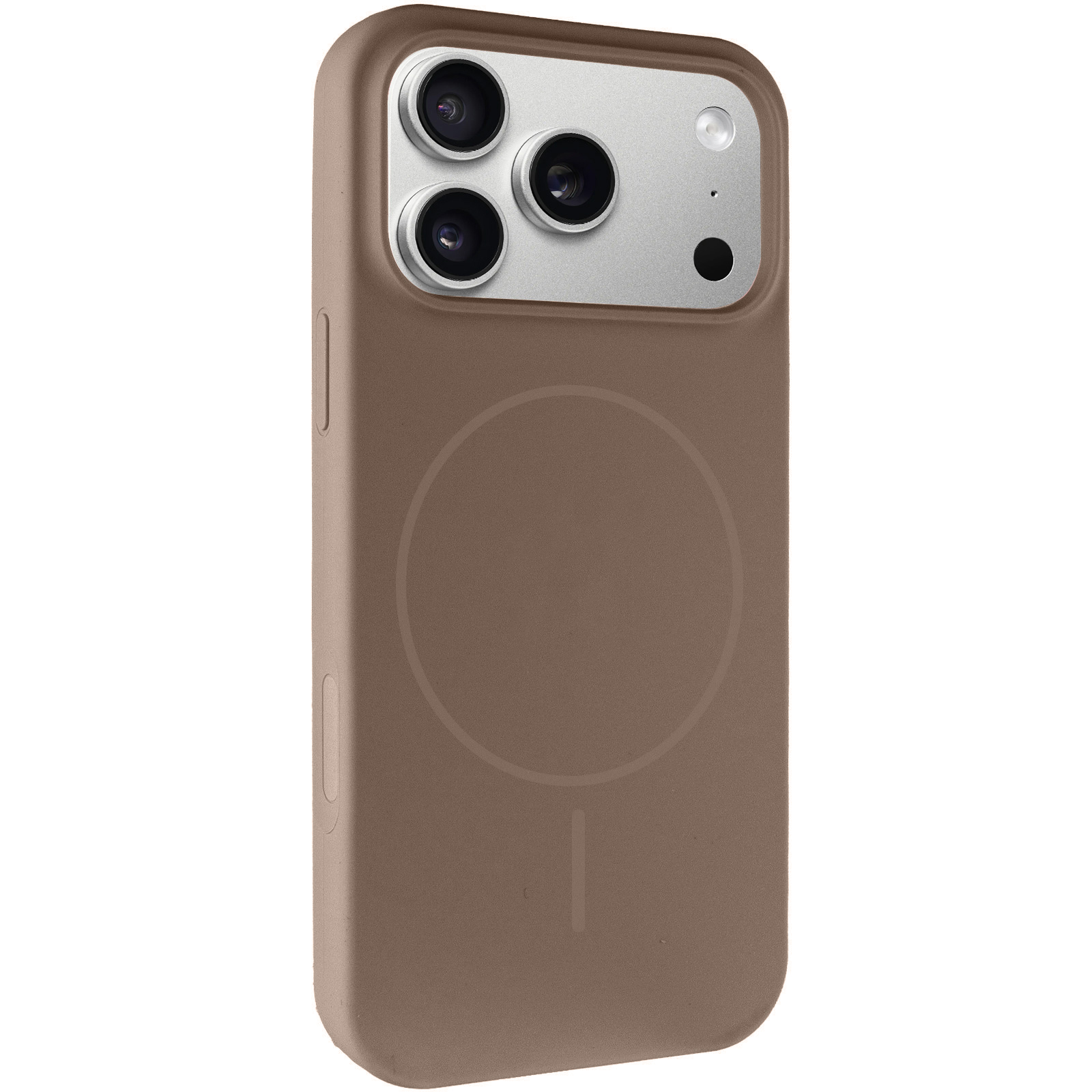 Чехол Silk Full Protective (AA) NO LOGO with Magnetic Fit для Apple iPhone 17 Pro / 18 Pro (6.3"), Коричневый / Brown, Силикон, купить оптом с доставкой