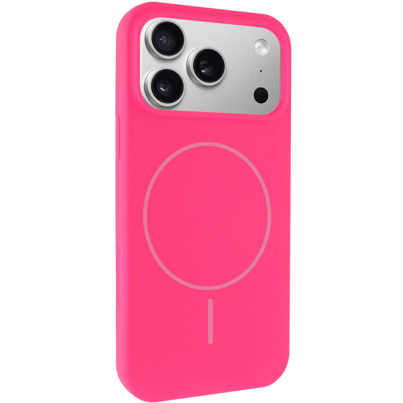 Чохол Silk Full Protective (AA) NO LOGO with Magnetic Fit для Apple iPhone 17 Pro / 18 Pro (6.3"), Рожевий / Barbie pink, Силікон, купити оптом з доставкою