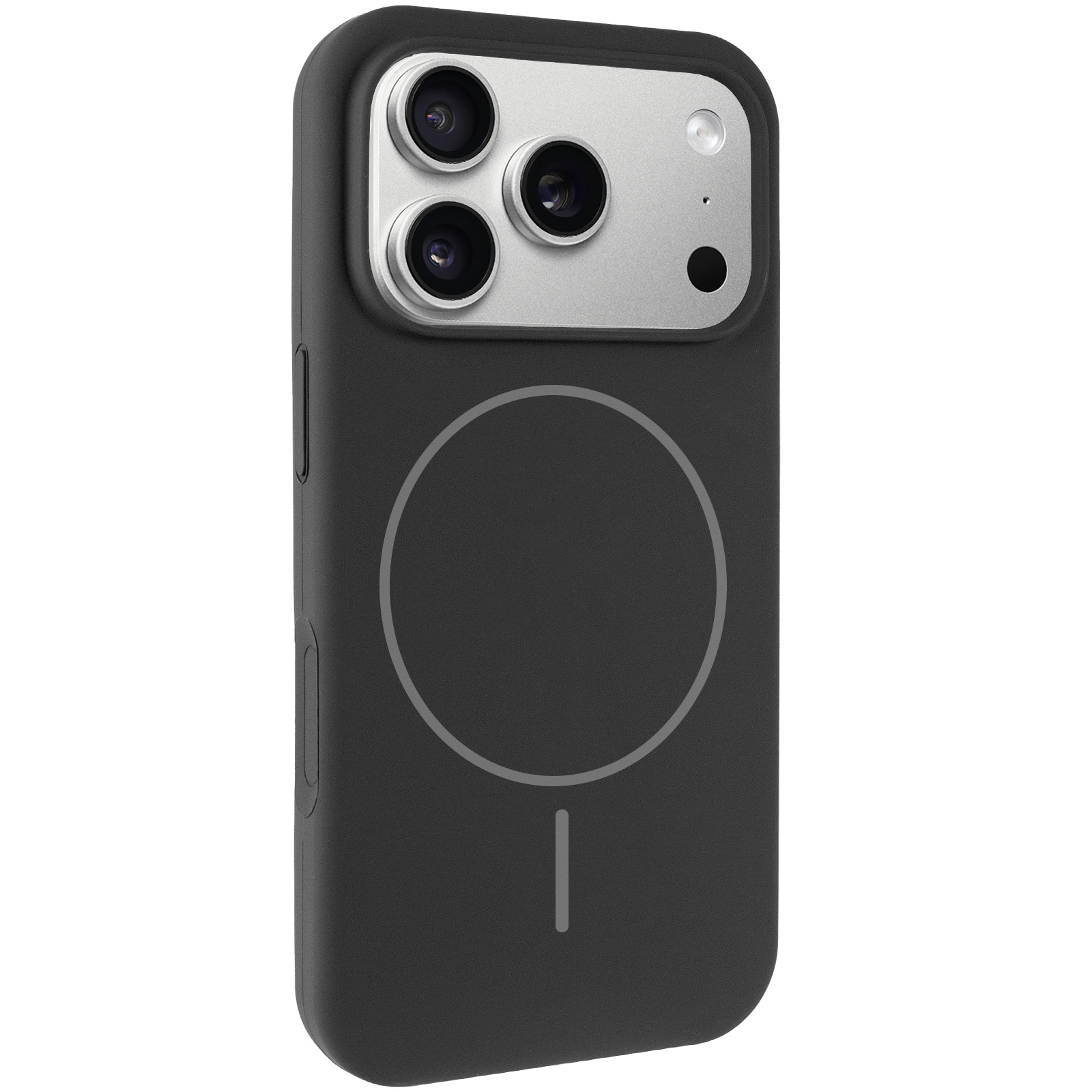 Чохол Silk Full Protective (AA) NO LOGO with Magnetic Fit для Apple iPhone 17 Pro / 18 Pro (6.3"), Чорний / Black, Силікон, купити оптом з доставкою