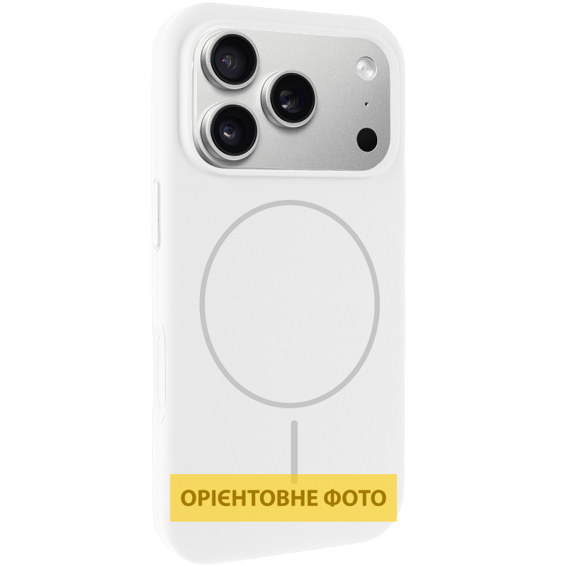 Чохол Silk Full Protective (AA) NO LOGO with Magnetic Fit для Apple iPhone 17 Pro (6.3"), Білий / White, Силікон, купити оптом з доставкою