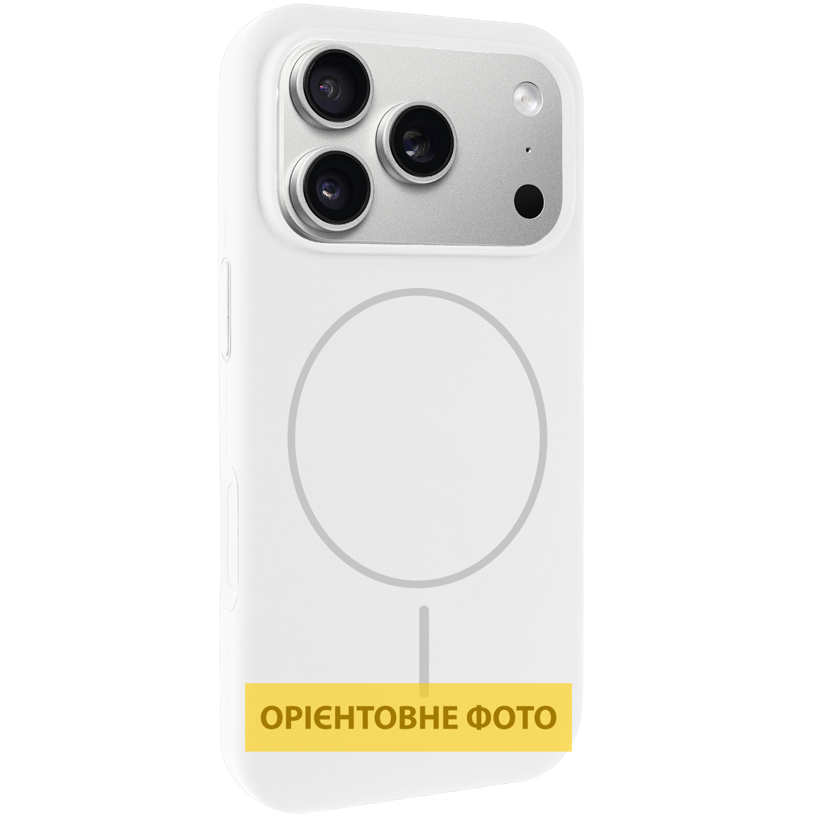 Чохол Silk Full Protective (AA) NO LOGO with Magnetic Fit для Apple iPhone 17 Pro (6.3"), Білий / White, Силікон, купити оптом з доставкою