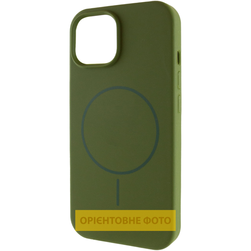Чохол Silk Full Protective (AA) NO LOGO with Magnetic Fit для Apple iPhone 17 Pro (6.3"), Зелений / Dark Olive, Силікон, купити оптом з доставкою