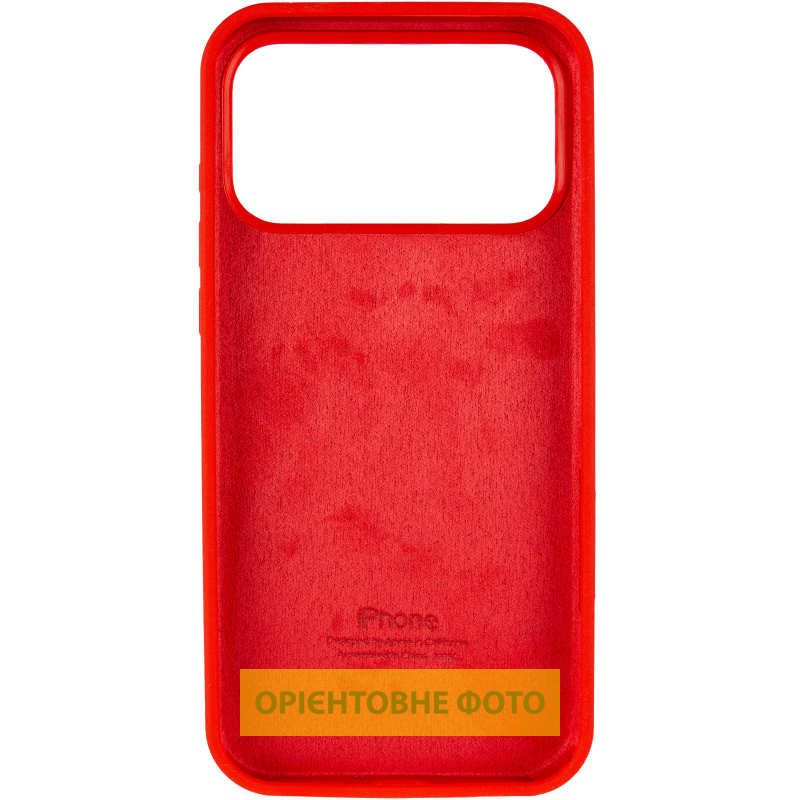 Чохол Silk Full Protective (AA) NO LOGO with Magnetic Fit для Apple iPhone 17 Pro (6.3"), Червоний / Red 1, Силікон, купити оптом з доставкою