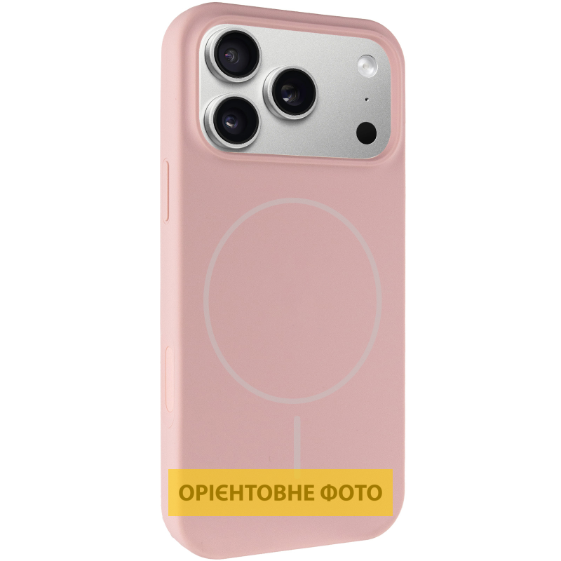 Чохол Silk Full Protective (AA) NO LOGO with Magnetic Fit для Apple iPhone 17 Pro (6.3"), Рожевий / Pink Sand, Силікон, купити оптом з доставкою