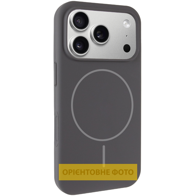 Чохол Silk Full Protective (AA) NO LOGO with Magnetic Fit для Apple iPhone 17 Pro (6.3"), Сірий / Dark Gray, Силікон, купити оптом з доставкою