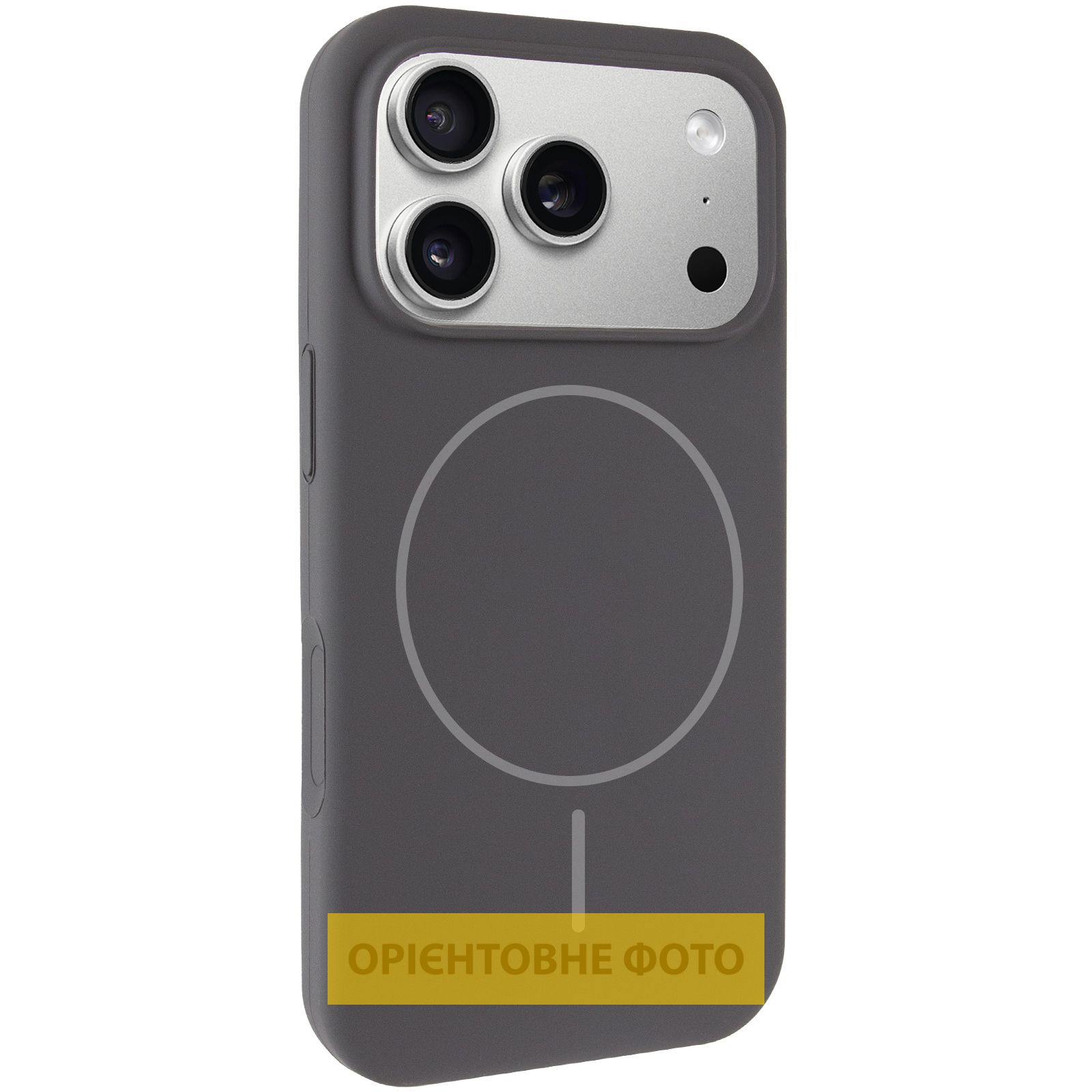 Чохол Silk Full Protective (AA) NO LOGO with Magnetic Fit для Apple iPhone 17 Pro (6.3"), Сірий / Dark Gray, Силікон, купити оптом з доставкою
