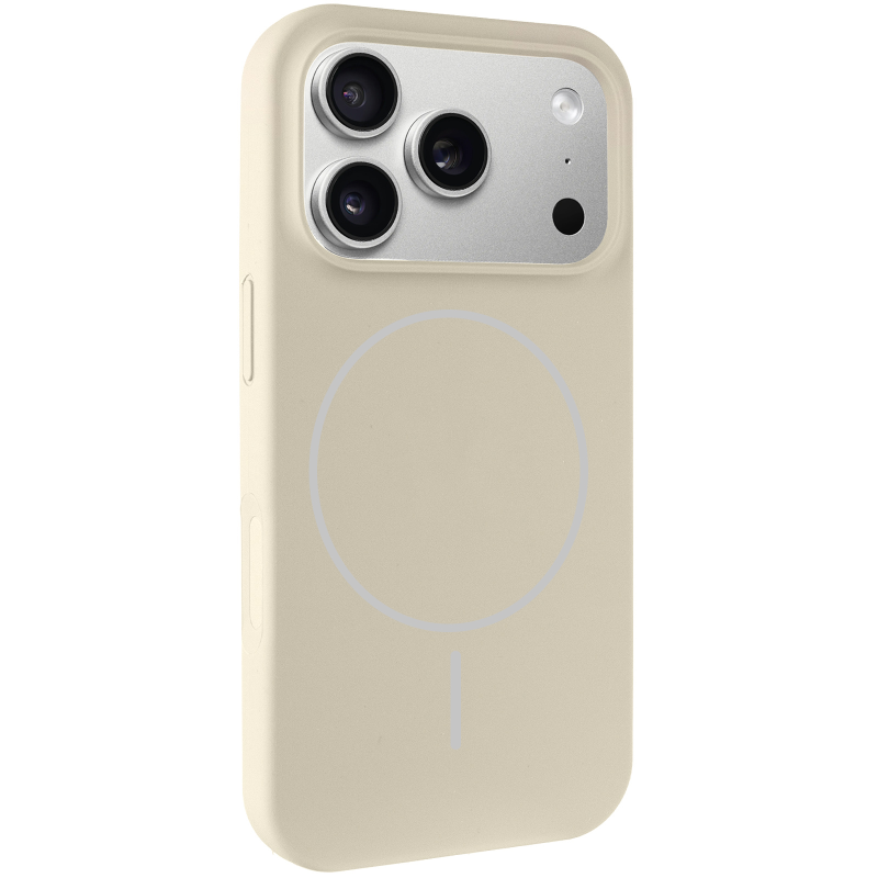 Чохол Silk Full Protective (AA) NO LOGO with Magnetic Fit для Apple iPhone 17 Pro Max / 18 Pro Max, Бежевий / Antique White, Силікон, купити оптом з доставкою