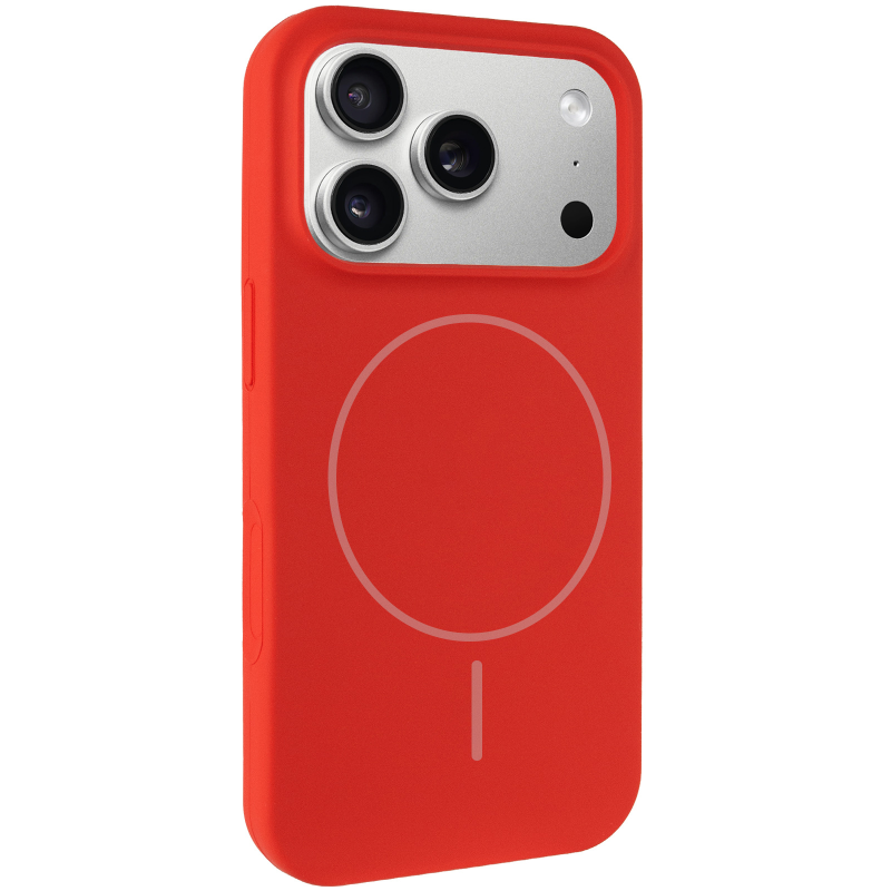 Чохол Silk Full Protective (AA) NO LOGO with Magnetic Fit для Apple iPhone 17 Pro Max / 18 Pro Max, Червоний / Red, Силікон, купити оптом з доставкою