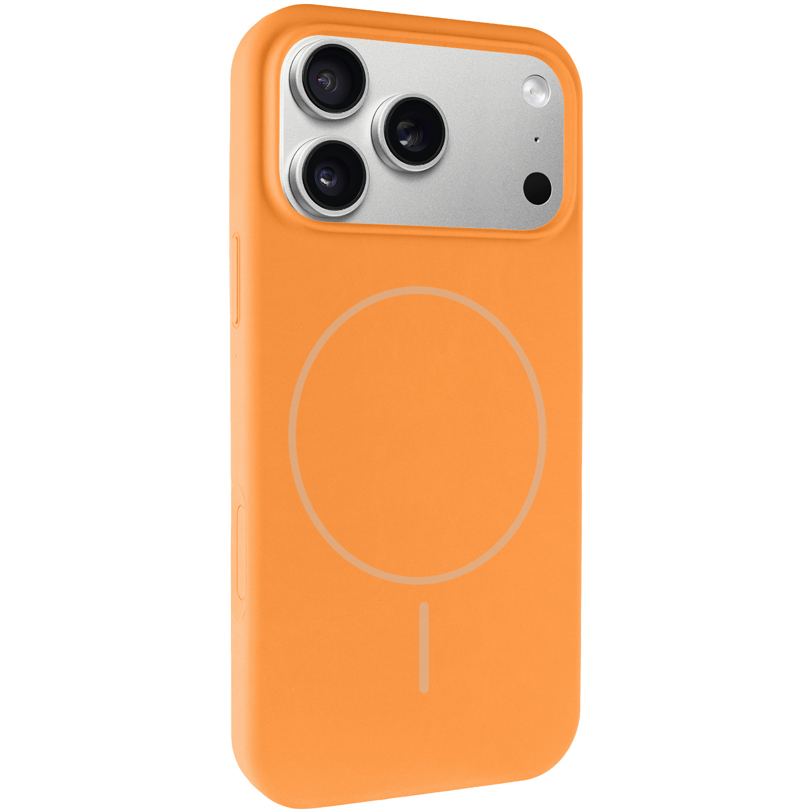 Чохол Silk Full Protective (AA) NO LOGO with Magnetic Fit для Apple iPhone 17 Pro Max / 18 Pro Max, Помаранчевий / Orange, Силікон, купити оптом з доставкою