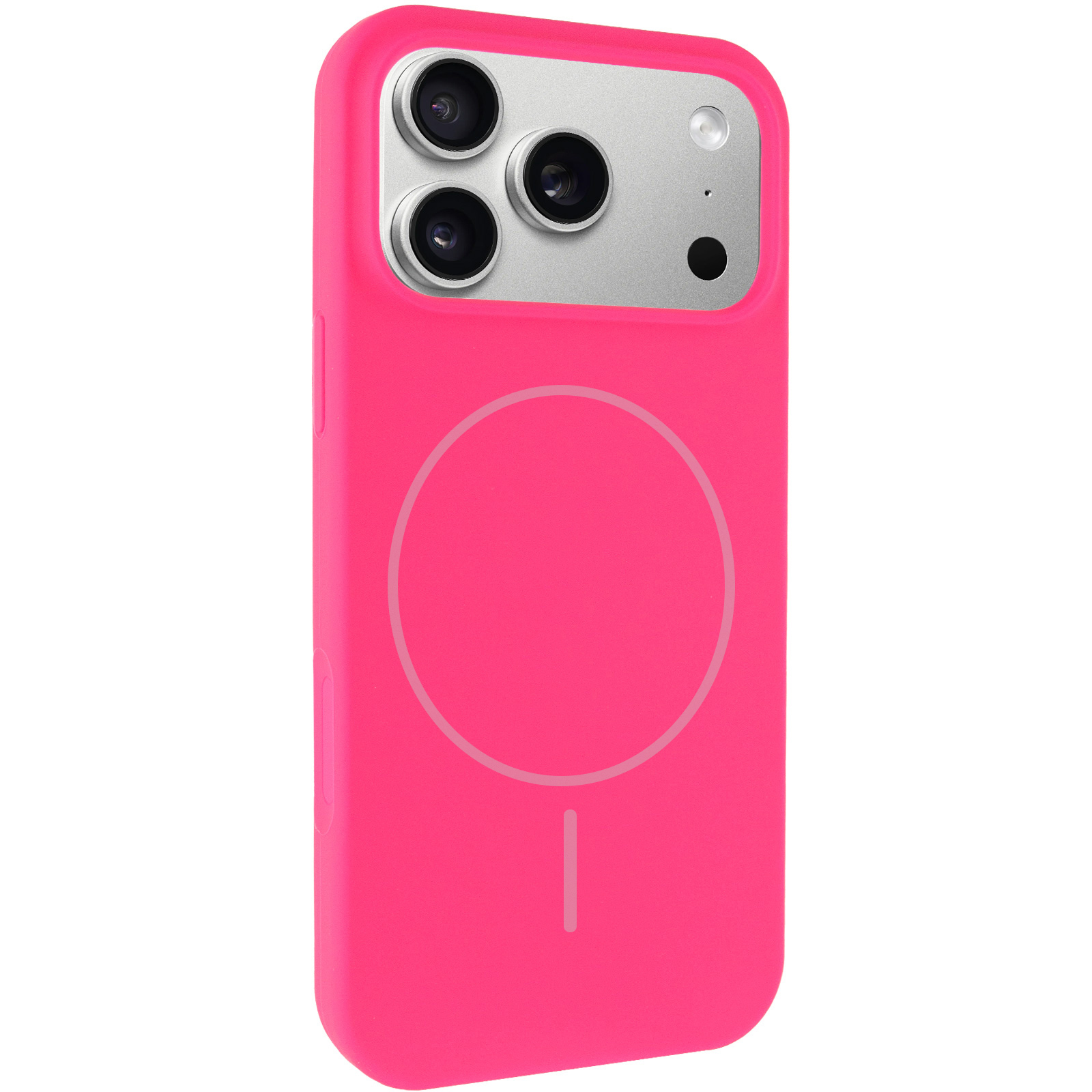 Чохол Silk Full Protective (AA) NO LOGO with Magnetic Fit для Apple iPhone 17 Pro Max / 18 Pro Max, Рожевий / Barbie pink, Силікон, купити оптом з доставкою