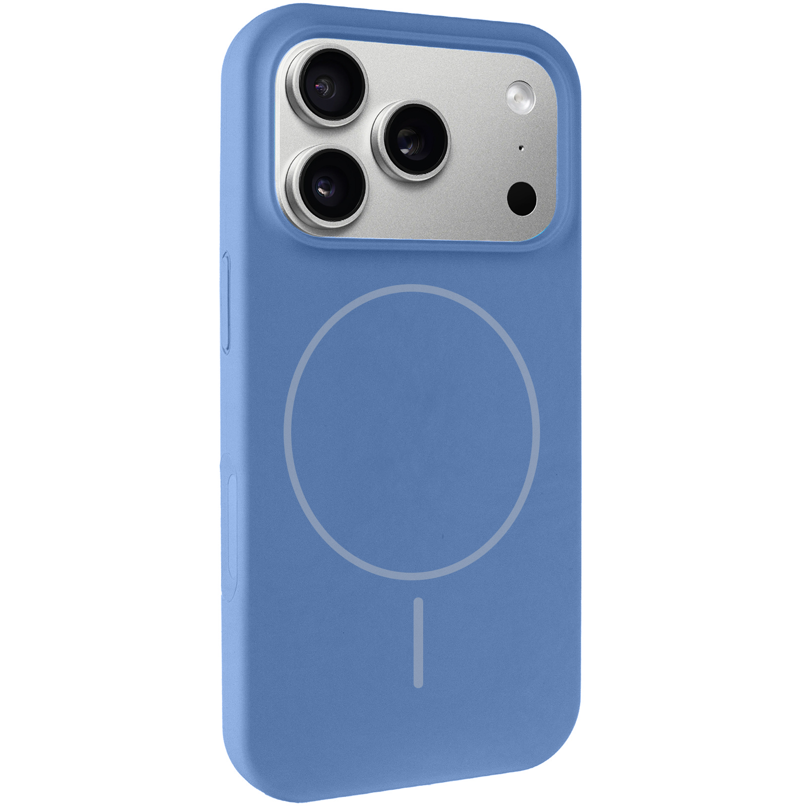 Чохол Silk Full Protective (AA) NO LOGO with Magnetic Fit для Apple iPhone 17 Pro Max / 18 Pro Max, Синій / Ocean Blue, Силікон, купити оптом з доставкою