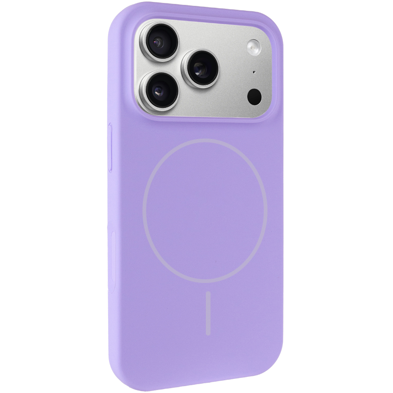 Чохол Silk Full Protective (AA) NO LOGO with Magnetic Fit для Apple iPhone 17 Pro Max / 18 Pro Max, Бузковий / Dasheen, Силікон, купити оптом з доставкою
