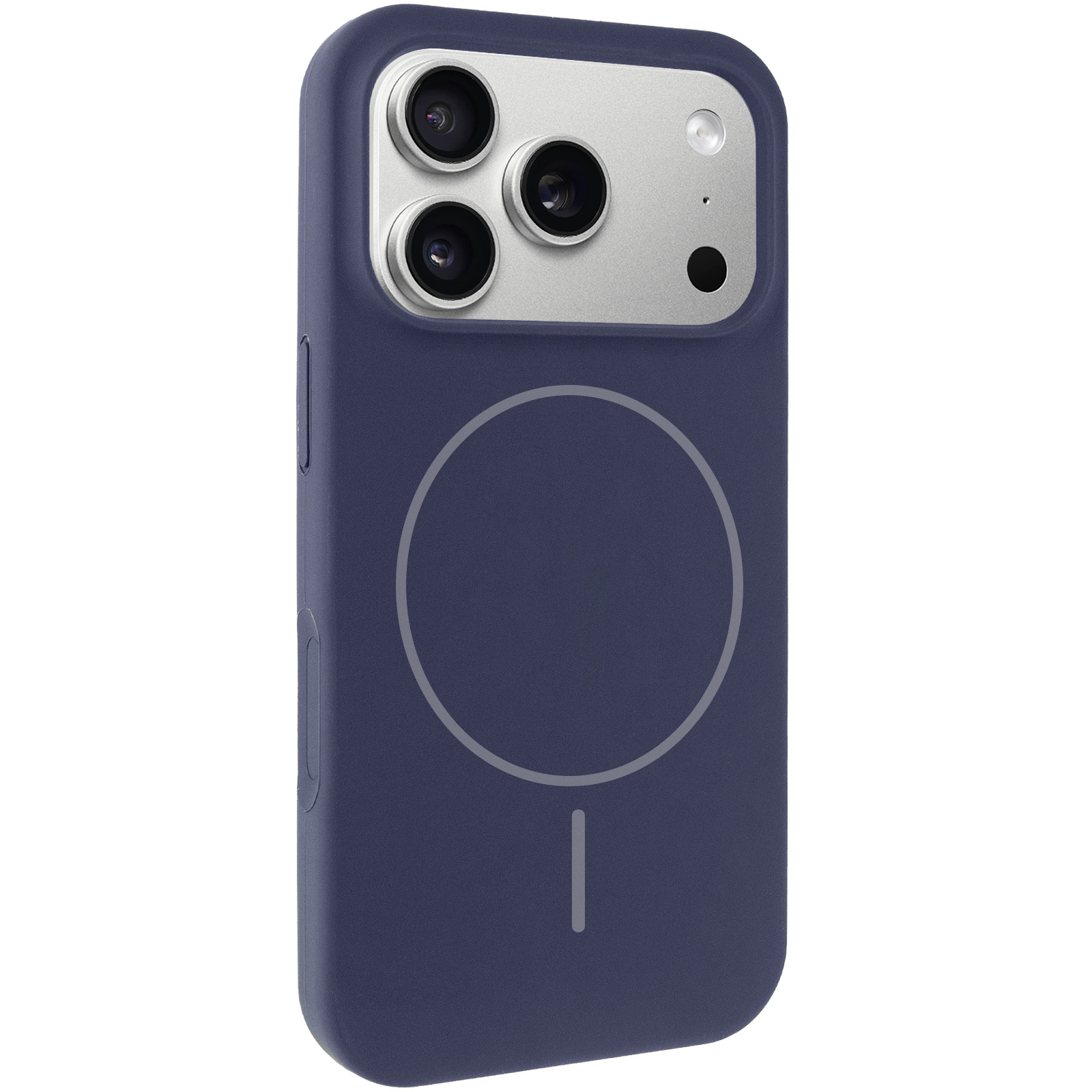 Чохол Silk Full Protective (AA) NO LOGO with Magnetic Fit для Apple iPhone 17 Pro Max / 18 Pro Max, Темно-синій / Midnight blue, Силікон, купити оптом з доставкою