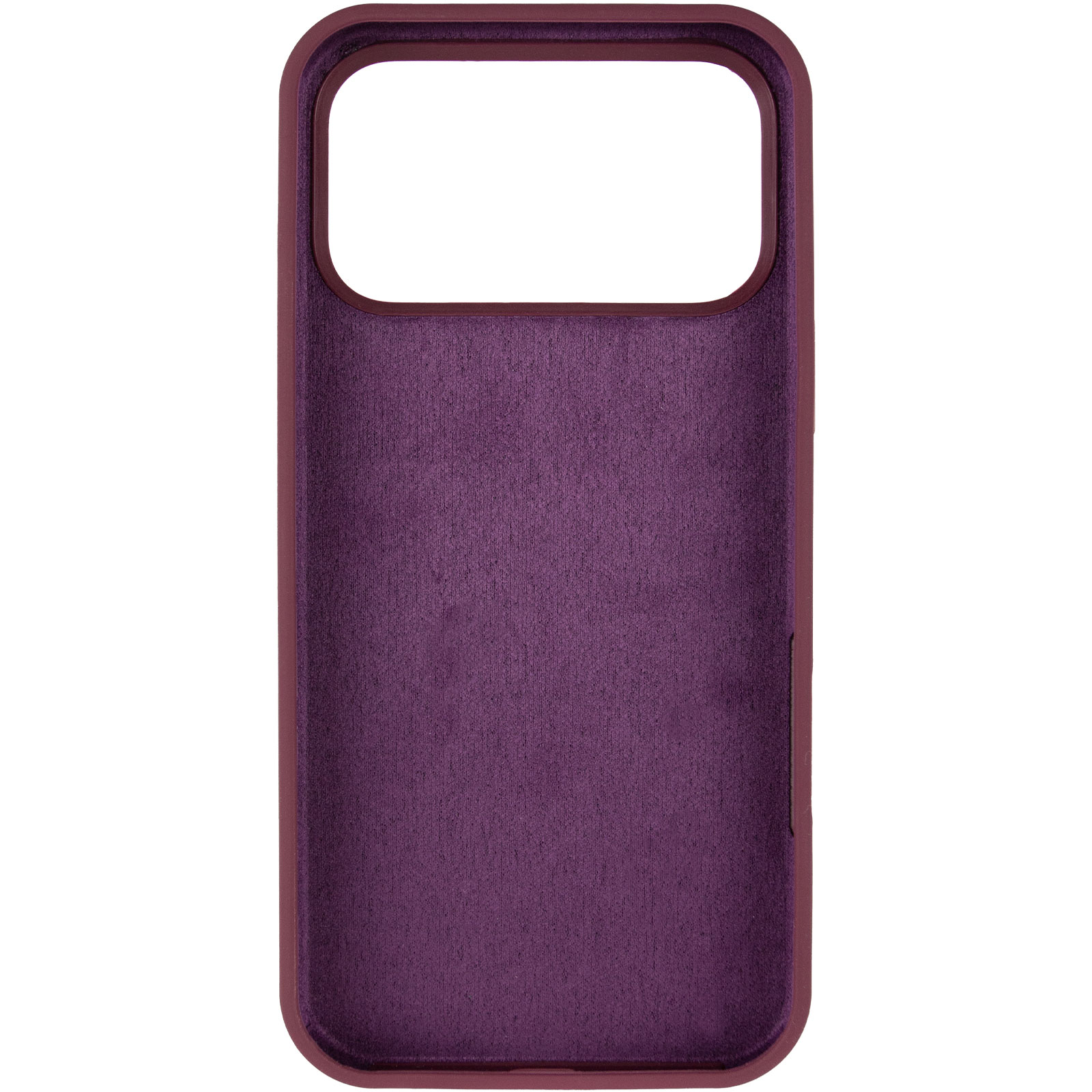 Чохол Silk Full Protective (AA) NO LOGO with Magnetic Fit для Apple iPhone 17 Pro Max (6.9"), Бордовий / Plum 1, Силікон, купити оптом з доставкою