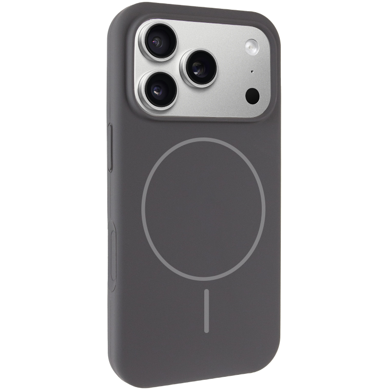 Чохол Silk Full Protective (AA) NO LOGO with Magnetic Fit для Apple iPhone 17 Pro Max (6.9"), Сірий / Dark Gray, Силікон, купити оптом з доставкою