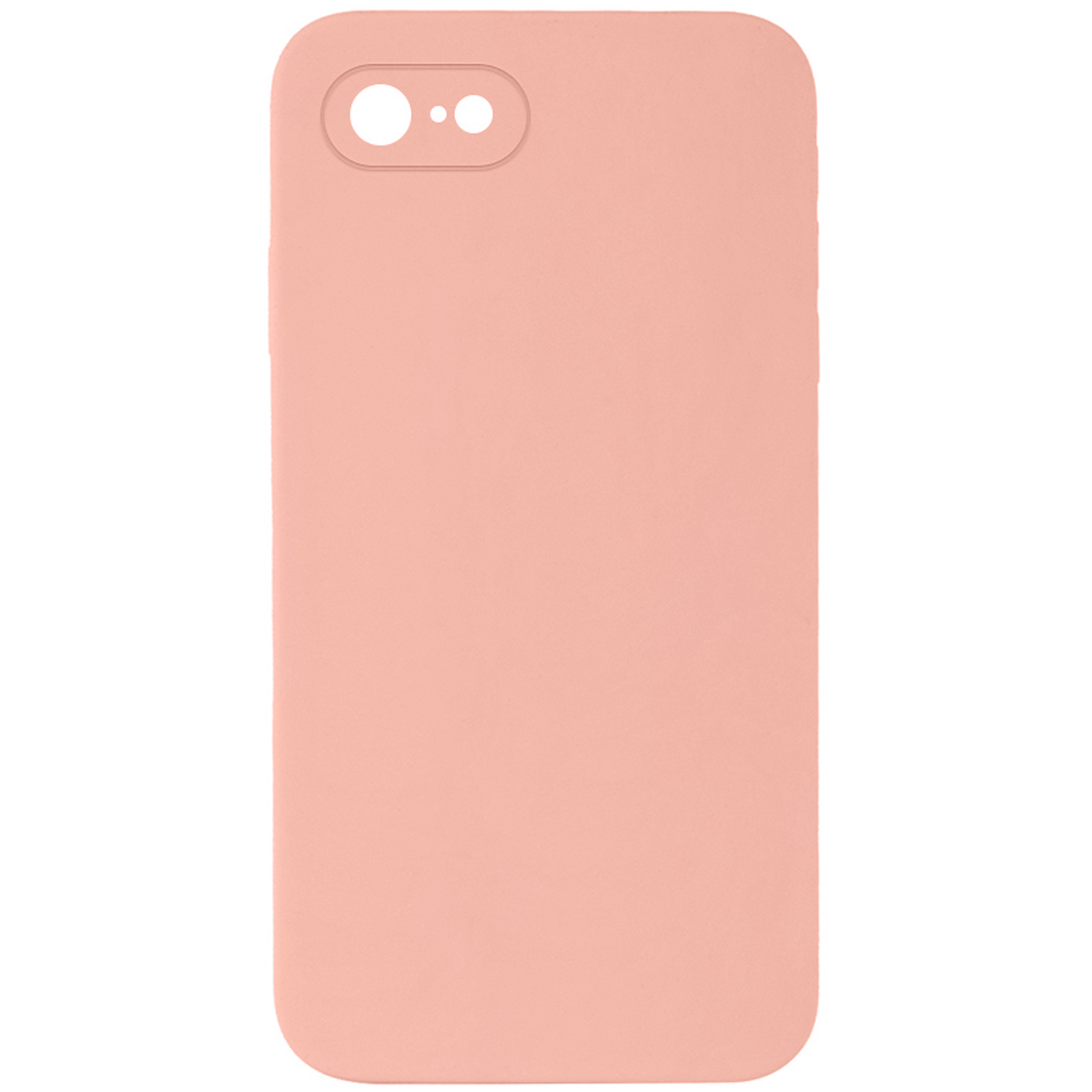 Чехол Silk Square Full Camera Protective (AA) NO LOGO для Apple iPhone 7/8/SE (2020) (4.7"), Персиковый / Peach, Силикон, купить оптом с доставкой
