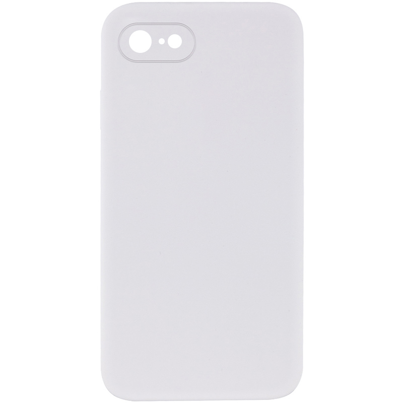 Чехол Silk Square Full Camera Protective (AA) NO LOGO для Apple iPhone 7/8/SE (2020) (4.7"), Белый / White, Силикон, купить оптом с доставкой