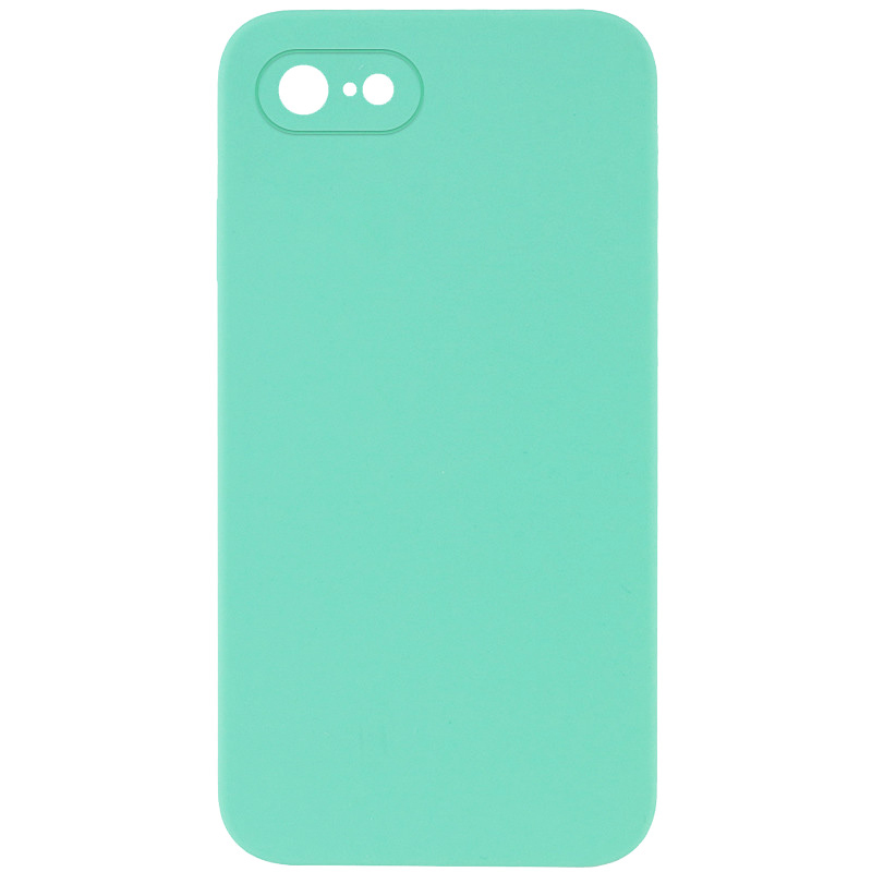 Чехол Silk Square Full Camera Protective (AA) NO LOGO для Apple iPhone 7/8/SE (2020) (4.7"), Бирюзовый / Turquoise, Силикон, купить оптом с доставкой