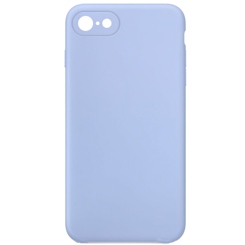 Чехол Silk Square Full Camera Protective (AA) NO LOGO для Apple iPhone 7/8/SE (2020) (4.7"), Голубой / Lilac Blue, Силикон, купить оптом с доставкой