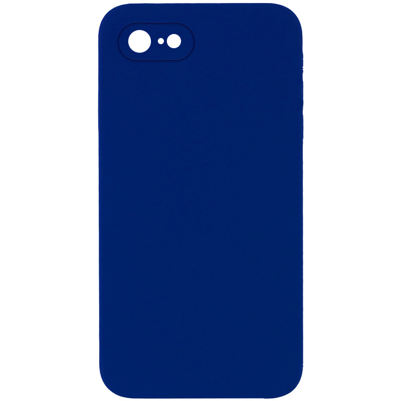 Чехол Silk Square Full Camera Protective (AA) NO LOGO для Apple iPhone 7/8/SE (2020) (4.7"), Синий / Deep navy, Силикон, купить оптом с доставкой