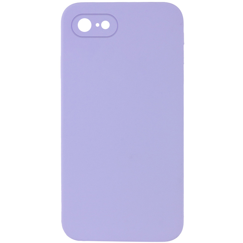 Чехол Silk Square Full Camera Protective (AA) NO LOGO для Apple iPhone 7/8/SE (2020) (4.7"), Сиреневый / Dasheen, Силикон, купить оптом с доставкой