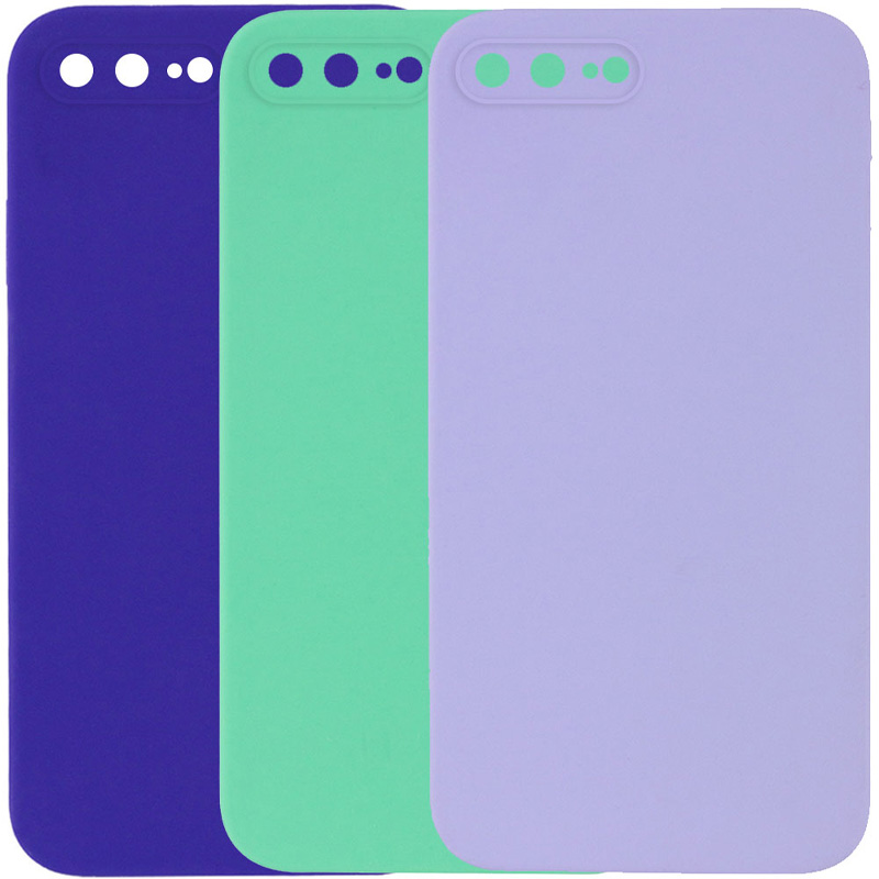 Чохол Silk Square Full Camera Protective (AA) NO LOGO для Apple iPhone 7 plus/8 plus (5.5"), Силікон, купити оптом з доставкою