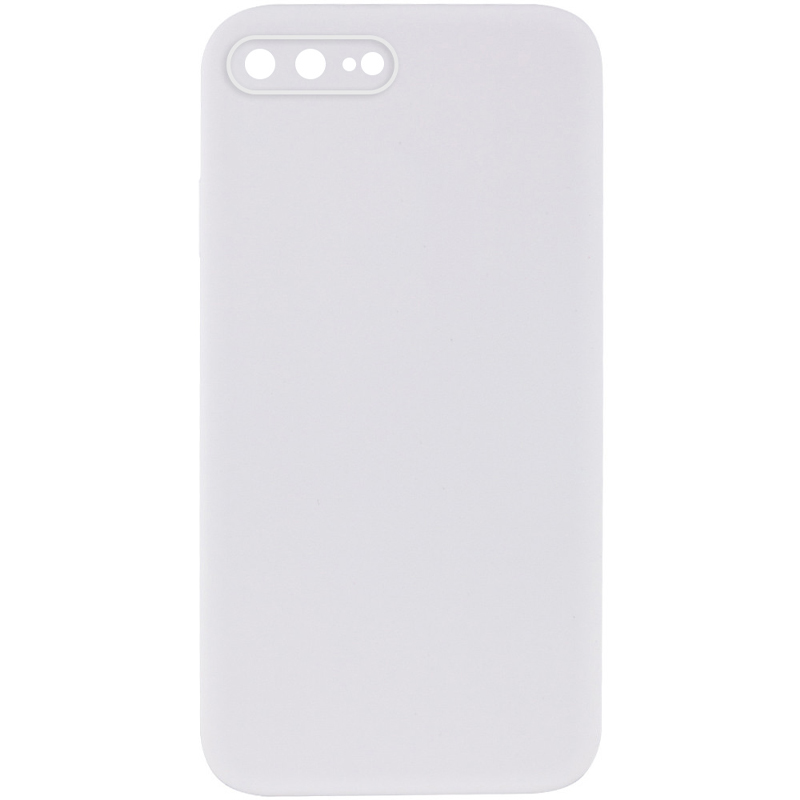 Чохол Silk Square Full Camera Protective (AA) NO LOGO для Apple iPhone 7 plus/8 plus (5.5"), Білий / White, Силікон, купити оптом з доставкою