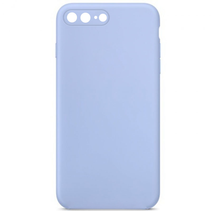 Чохол Silk Square Full Camera Protective (AA) NO LOGO для Apple iPhone 7 plus/8 plus (5.5"), Блакитний / Lilac Blue, Силікон, купити оптом з доставкою