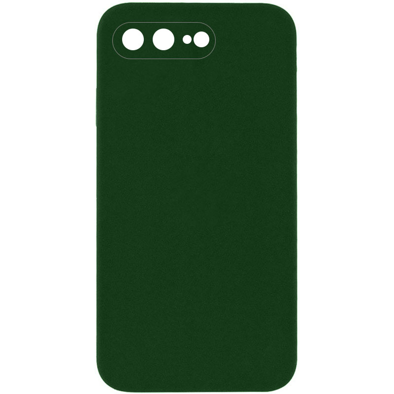 Чохол Silk Square Full Camera Protective (AA) NO LOGO для Apple iPhone 7 plus/8 plus (5.5"), Зелений / Army green, Силікон, купити оптом з доставкою