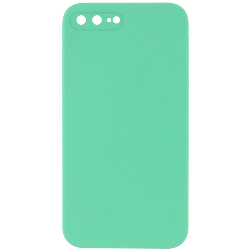 Чохол Silk Square Full Camera Protective (AA) NO LOGO для Apple iPhone 7 plus/8 plus (5.5"), Зелений / Spearmint, Силікон, купити оптом з доставкою