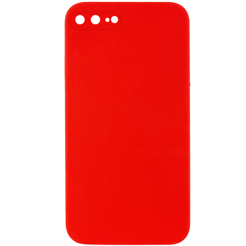 Чохол Silk Square Full Camera Protective (AA) NO LOGO для Apple iPhone 7 plus/8 plus (5.5"), Червоний / Red, Силікон, купити оптом з доставкою